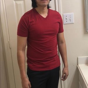 Red men’s tee